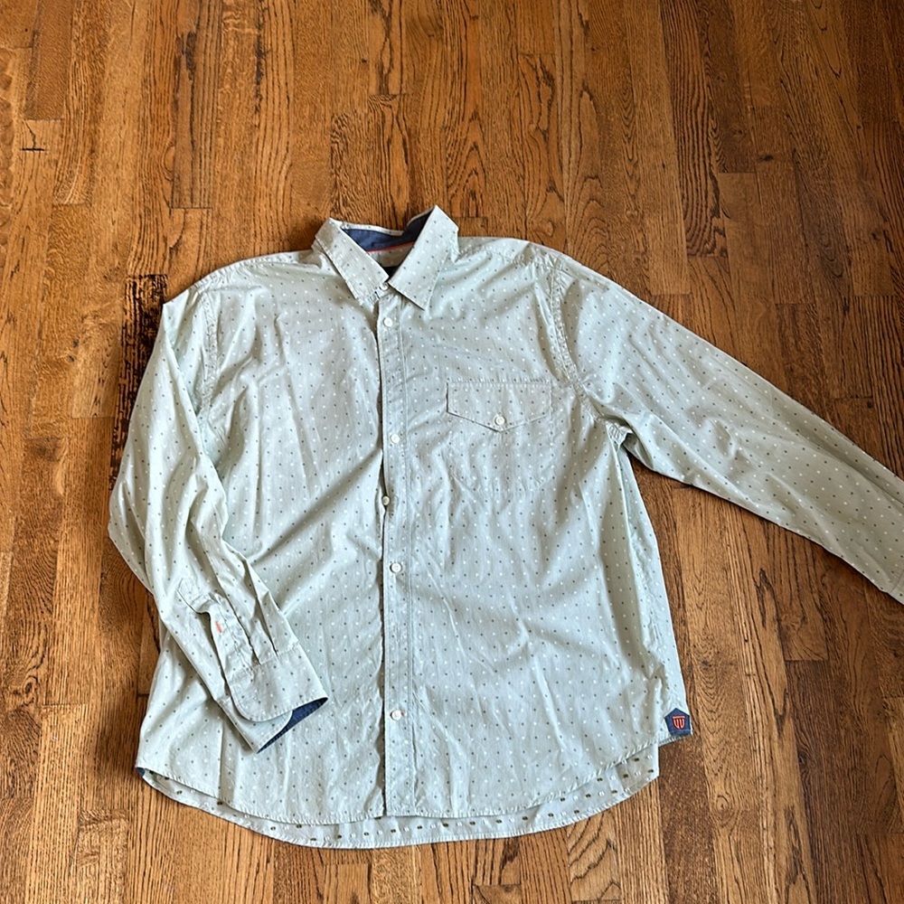 True Measure XXL Button Down (greenish color) LS